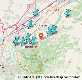 Mappa 10090 San Mauro torinese TO, Italia (3.53182)