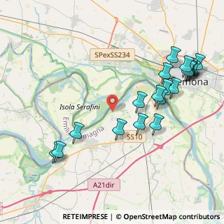 Mappa Via Santi Olza Po, 29010 Monticelli d'Ongina PC, Italia (4.781)