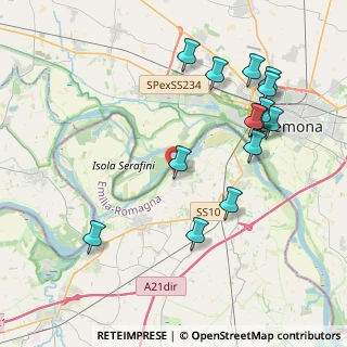 Mappa Via Santi Olza Po, 29010 Monticelli d'Ongina PC, Italia (4.41643)
