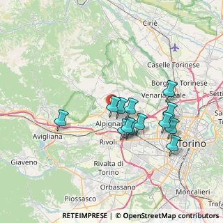 Mappa Via Fornace, 10091 Alpignano TO, Italia (6.23923)