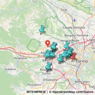Mappa Via Fornace, 10091 Alpignano TO, Italia (6.451)