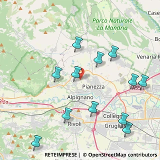 Mappa Via Fornace, 10091 Alpignano TO, Italia (4.81833)