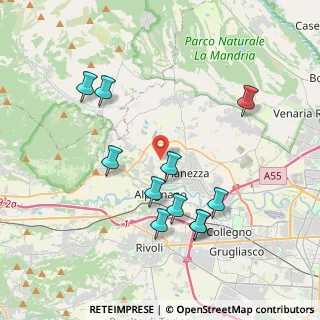 Mappa Via Fornace, 10091 Alpignano TO, Italia (3.93636)