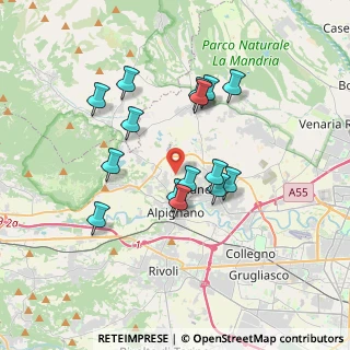 Mappa Via Fornace, 10091 Alpignano TO, Italia (3.17)
