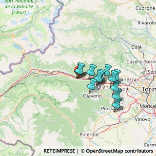Mappa Viale XXV Aprile, 10050 Sant'Antonino di Susa TO, Italia (10.91438)
