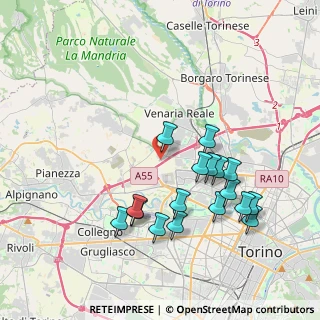 Mappa Via Villa Cristina, 10093 Collegno TO, Italia (3.89941)