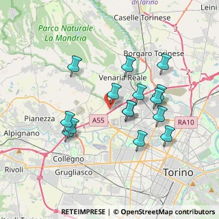 Mappa Via Villa Cristina, 10093 Collegno TO, Italia (3.32133)