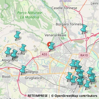 Mappa Via Villa Cristina, 10093 Collegno TO, Italia (6.846)