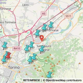 Mappa Borgata Paradiso, 10036 Settimo Torinese TO, Italia (5.24077)