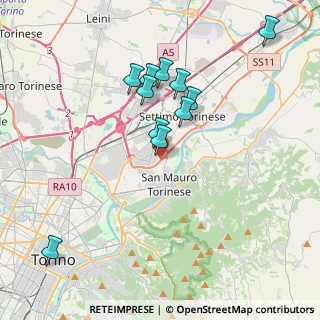 Mappa Borgata Paradiso, 10036 Settimo Torinese TO, Italia (3.62545)