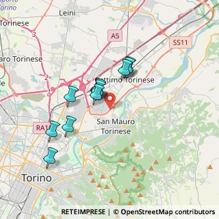 Mappa Borgata Paradiso, 10036 Settimo Torinese TO, Italia (2.85833)