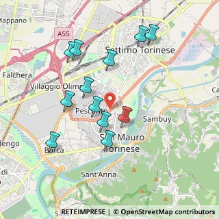 Mappa Borgata Paradiso, 10036 Settimo Torinese TO, Italia (1.8425)