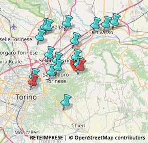 Mappa 10090 Castiglione torinese TO, Italia (6.91889)