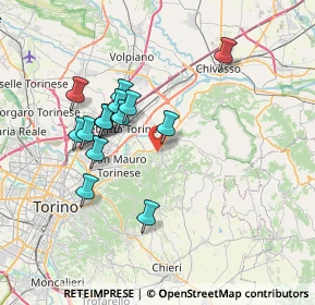 Mappa 10090 Castiglione torinese TO, Italia (6.52667)