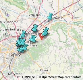 Mappa 10090 Castiglione torinese TO, Italia (6.5725)