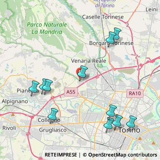 Mappa Strada Torino Druento, 10093 Collegno TO, Italia (5.09818)