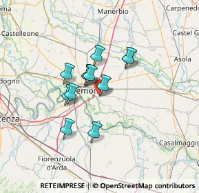 Mappa Via Bardelli, 26040 Bonemerse CR, Italia (9.57)