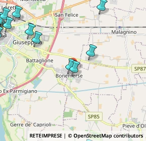 Mappa Via Bardelli, 26040 Bonemerse CR, Italia (3.45813)