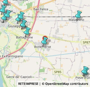 Mappa Via Bardelli, 26040 Bonemerse CR, Italia (3.24077)