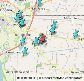 Mappa Via Bardelli, 26040 Bonemerse CR, Italia (1.7225)