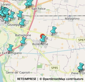 Mappa Via Bardelli, 26040 Bonemerse CR, Italia (3.439)