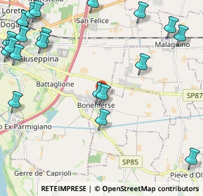 Mappa Via Bardelli, 26040 Bonemerse CR, Italia (3.094)