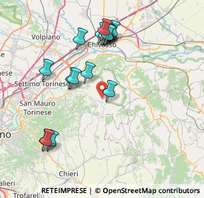 Mappa SP 118, 10090 Rivalba TO, Italia (7.90294)