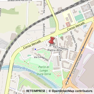 Mappa Via Cavagnolo, 14, 10156 Torino, Torino (Piemonte)
