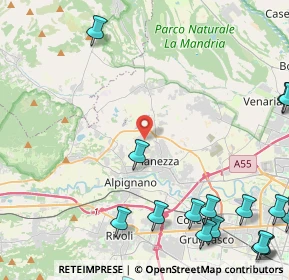 Mappa Via Almese, 10044 Pianezza TO, Italia (7.326)