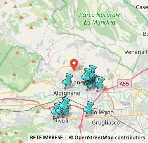 Mappa Via Almese, 10044 Pianezza TO, Italia (3.36077)