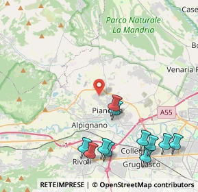 Mappa Via Almese, 10044 Pianezza TO, Italia (5.21727)