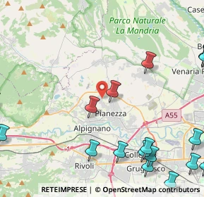 Mappa Via Almese, 10044 Pianezza TO, Italia (6.881)
