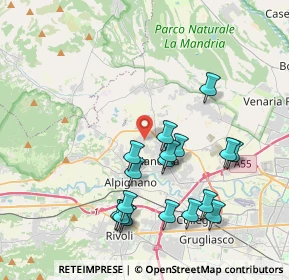 Mappa Via Almese, 10044 Pianezza TO, Italia (3.94706)