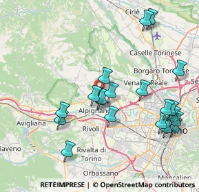 Mappa Via Almese, 10044 Pianezza TO, Italia (8.4635)