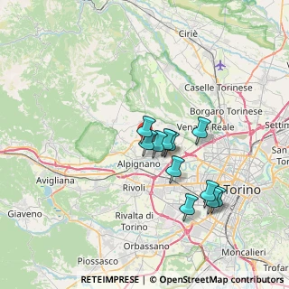 Mappa Via Almese, 10044 Pianezza TO, Italia (5.97273)