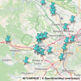 Mappa Via Almese, 10044 Pianezza TO, Italia (9.108)