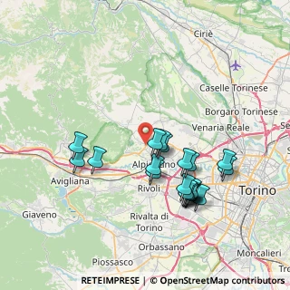 Mappa Via Tetti Gai, 10091 Alpignano TO, Italia (7.2125)