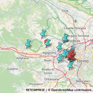 Mappa Via Tetti Gai, 10091 Alpignano TO, Italia (8.09)