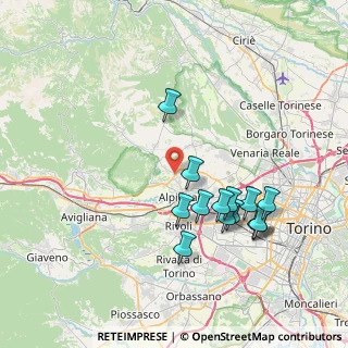 Mappa Via Tetti Gai, 10091 Alpignano TO, Italia (7.51214)