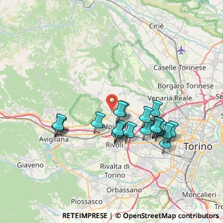 Mappa Via Tetti Gai, 10091 Alpignano TO, Italia (6.844)