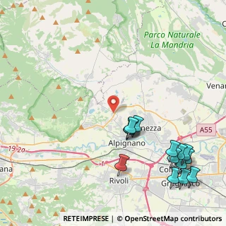 Mappa Via Tetti Gai, 10091 Alpignano TO, Italia (5.43857)