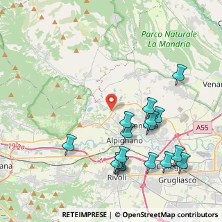 Mappa Via Tetti Gai, 10091 Alpignano TO, Italia (4.60063)