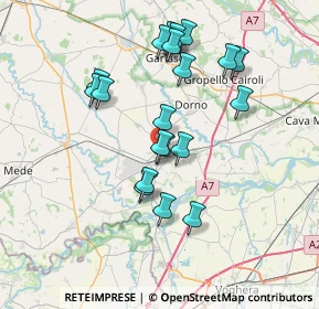 Mappa Via Vigevano, 27039 Sannazzaro de' Burgondi PV, Italia (6.8585)