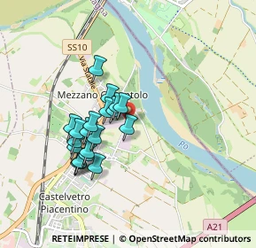 Mappa Via Francesco Mascherpa, 29010 Castelvetro Piacentino PC, Italia (0.7415)