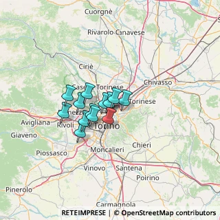 Mappa Raccordo Autostradale Torino - Aeroporto di Caselle, 10155 Torino TO, Italia (8.20615)