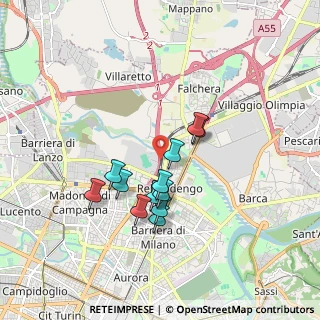Mappa Raccordo Autostradale Torino - Aeroporto di Caselle, 10155 Torino TO, Italia (1.45667)