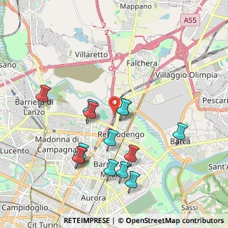 Mappa Raccordo Autostradale Torino - Aeroporto di Caselle, 10155 Torino TO, Italia (1.98143)