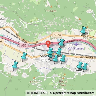 Mappa Via Augusto Abegg, 10050 Borgone Susa TO, Italia (1.10846)