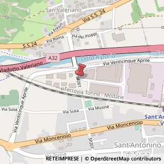 Mappa Via Augusto Abegg, 36, 10050 Sant'Antonino di Susa, Torino (Piemonte)