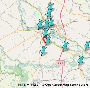 Mappa Via Granasso, 46030 Cappelletta MN, Italia (6.87583)